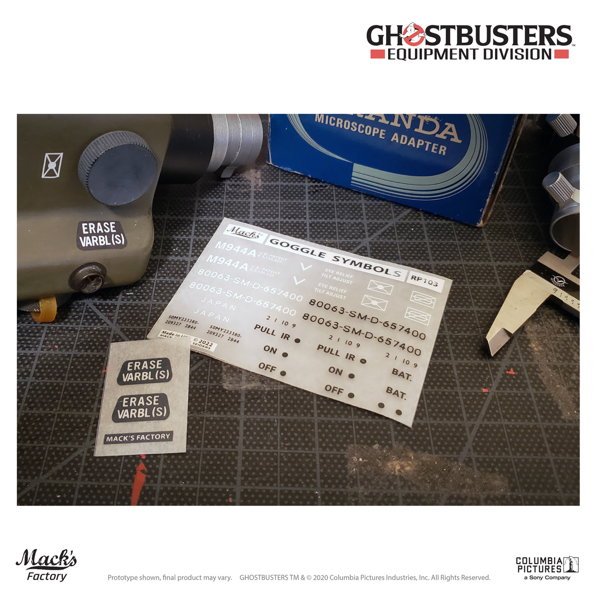 Dry Transfer Stickers RP103 - Dry Transfer Decals - Ecto Goggles – Mack's Factory